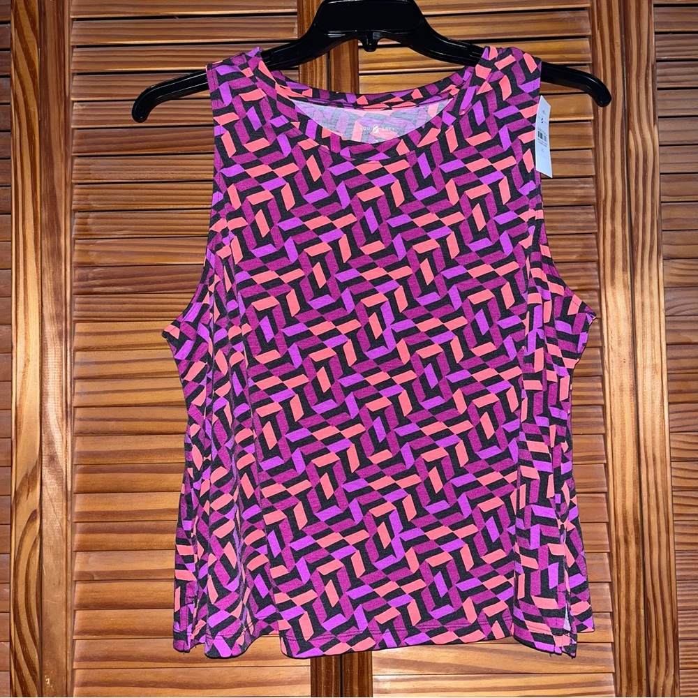 Lou & Grey Geometric Design‎ Size XL Tank Top New with Tag
